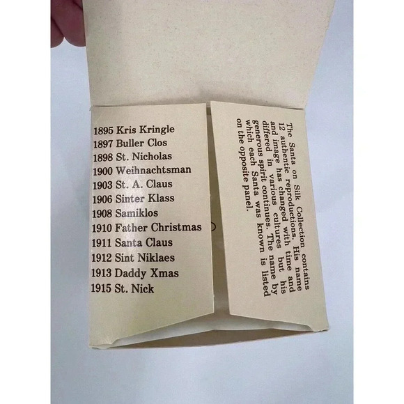 Christmas by Krebs Santa on Silk 1897 BULLER CLOS Ornament Hand Decorated 1992 - Picture 8 of 16